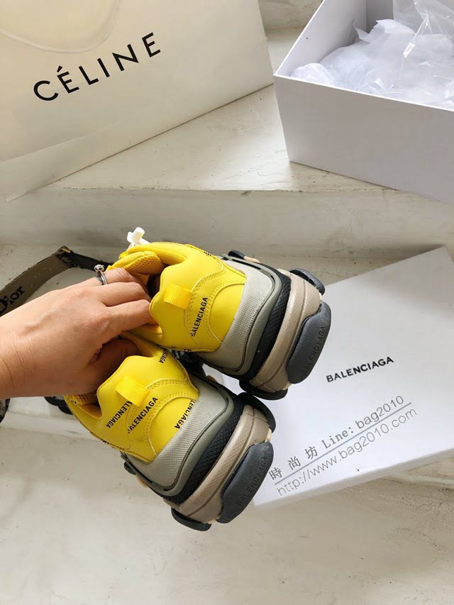 Balenciaga經典款男女鞋 巴黎世家頂級版本一代Triple-s老爹鞋 Balenciaga爆款復古慢跑鞋 Balenciaga情侶款老爹鞋  hdbl1010